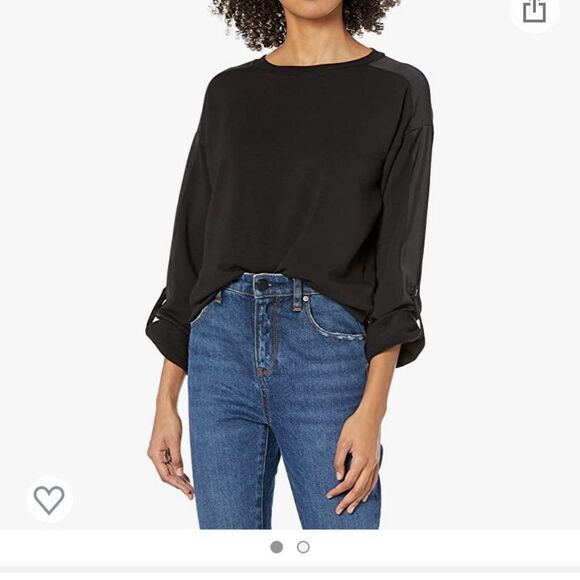 BB Dakota Women's Dreams French Terry Top NWT - Picture 1 of 2